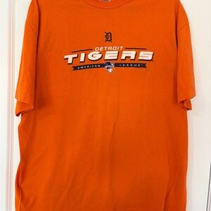 Vintage Detroit Tigers Orange Short-Sleeve Graphic Tee